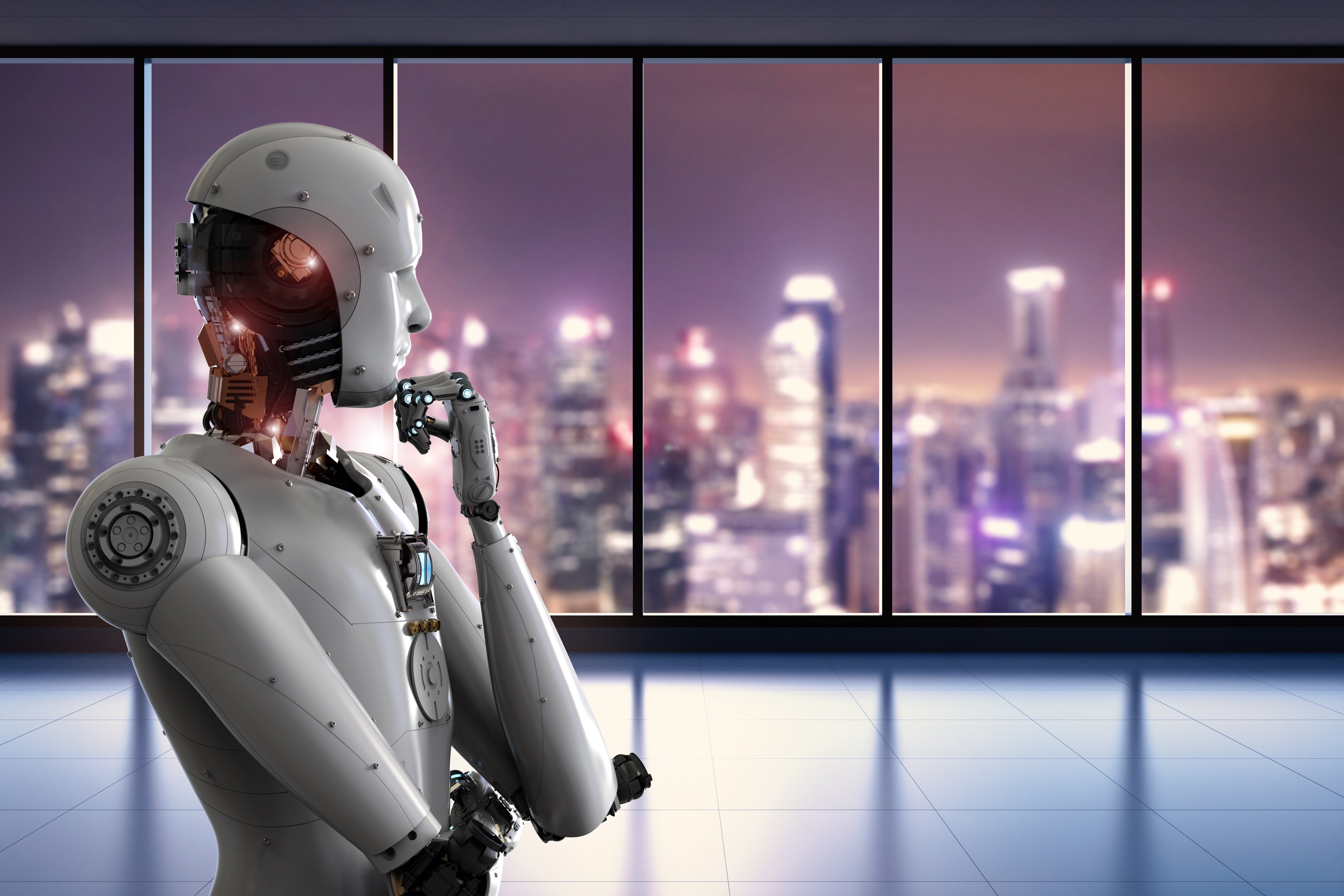 AI ser utover byen